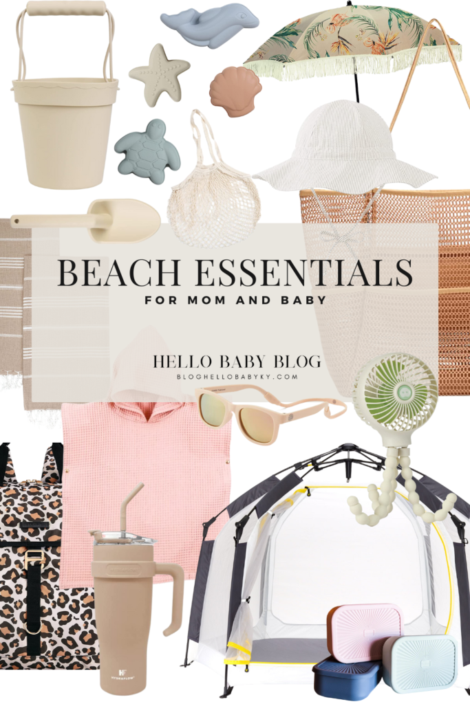 BEACH ESSENTIALS PINTEREST ROUND UP IMAGE